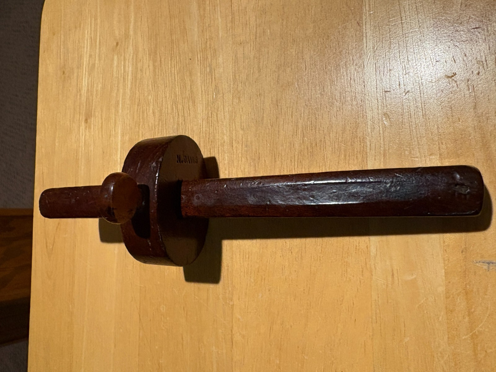 Vintage-Antique Adjustable Wood Marking Gauge 8″ Measure Beam Carpenter Tool