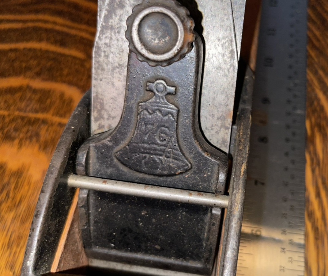 14-1/2X2-1/4″ WOODEN PLANE~ 76~ ANTIQUE~ 18TH CENTURY~ WOODWORKING