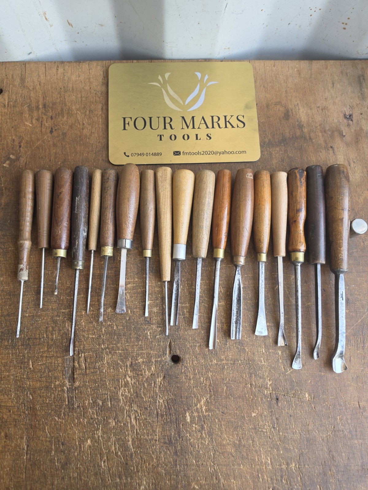 18 x Wood Carving Chisels And Gouges Sheffield Steel Ben Harms Collection