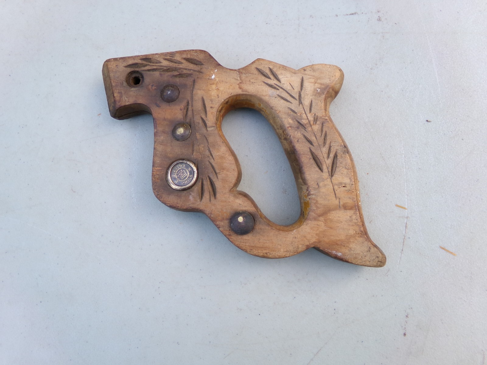 Disston Phila Hand Saw Handle Vintage Woodworking Tool L30