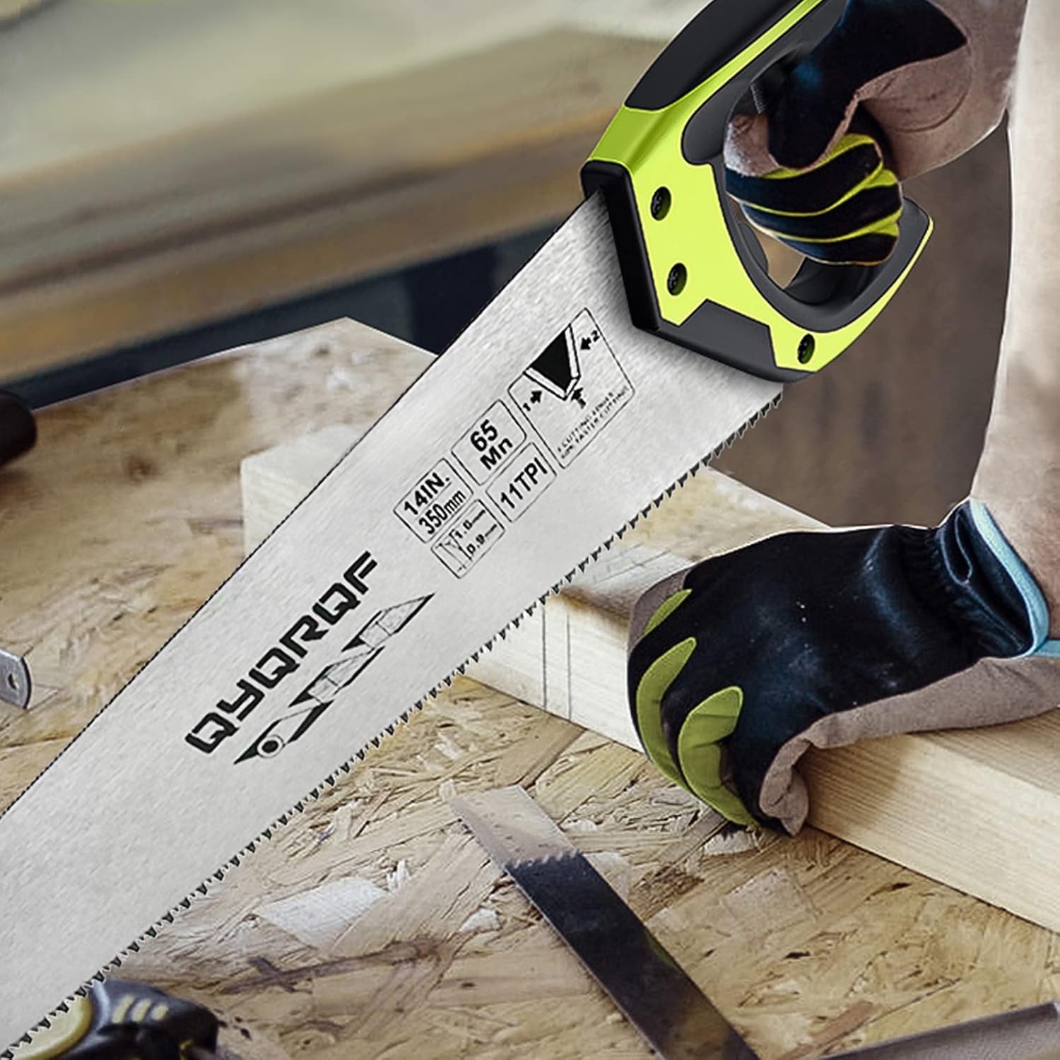 Professional 14-Inch Fine-Cut Hand Saw – Fast Cuts, Ergonomic Non-Slip Handle