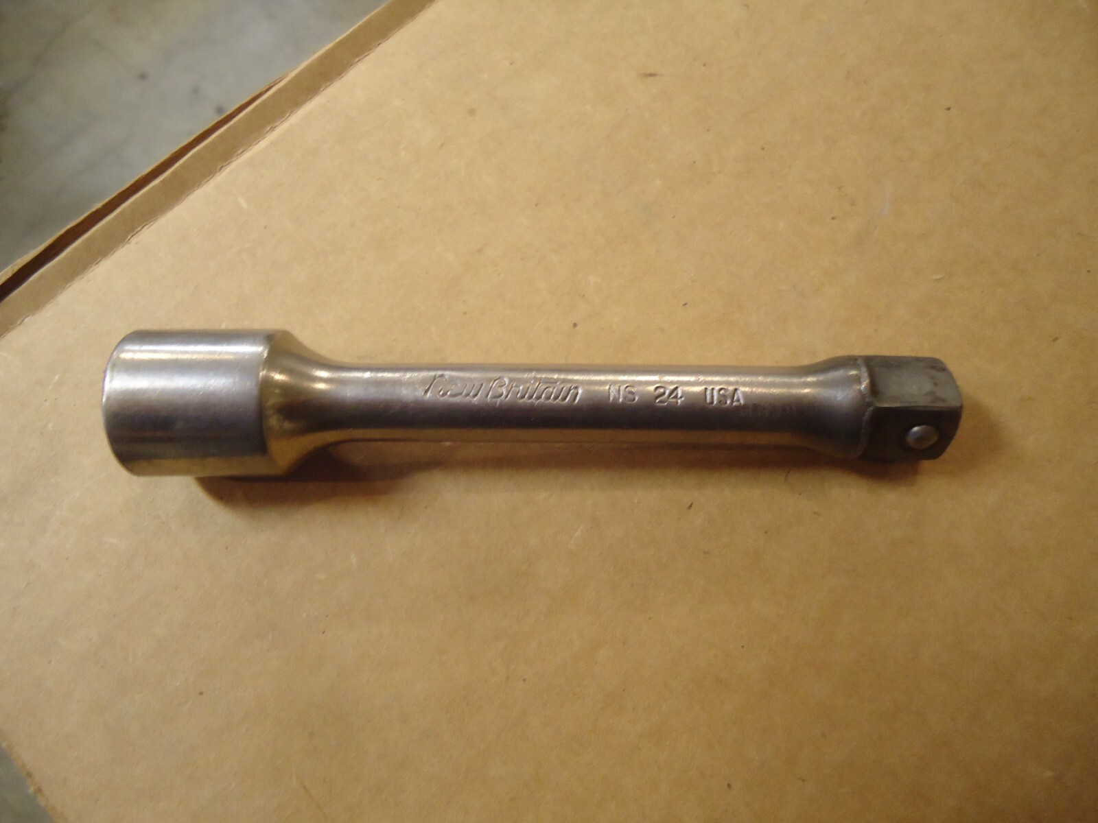 Vintage USA New Britain 1/2″ Drive 5″ Socket Extension NS24 Chrome Tool Made W