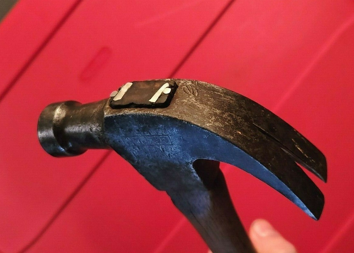 Vintage Plumb Bell Face Claw Hammer 13 3/4″ Length 5 1/4″ Head 1-1/8″ Face USA