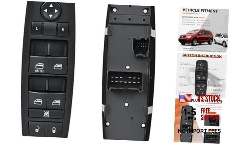 Dodge 68084001AD Power Window Switch – 8 Pins + 13 Pins – Driver Side Master