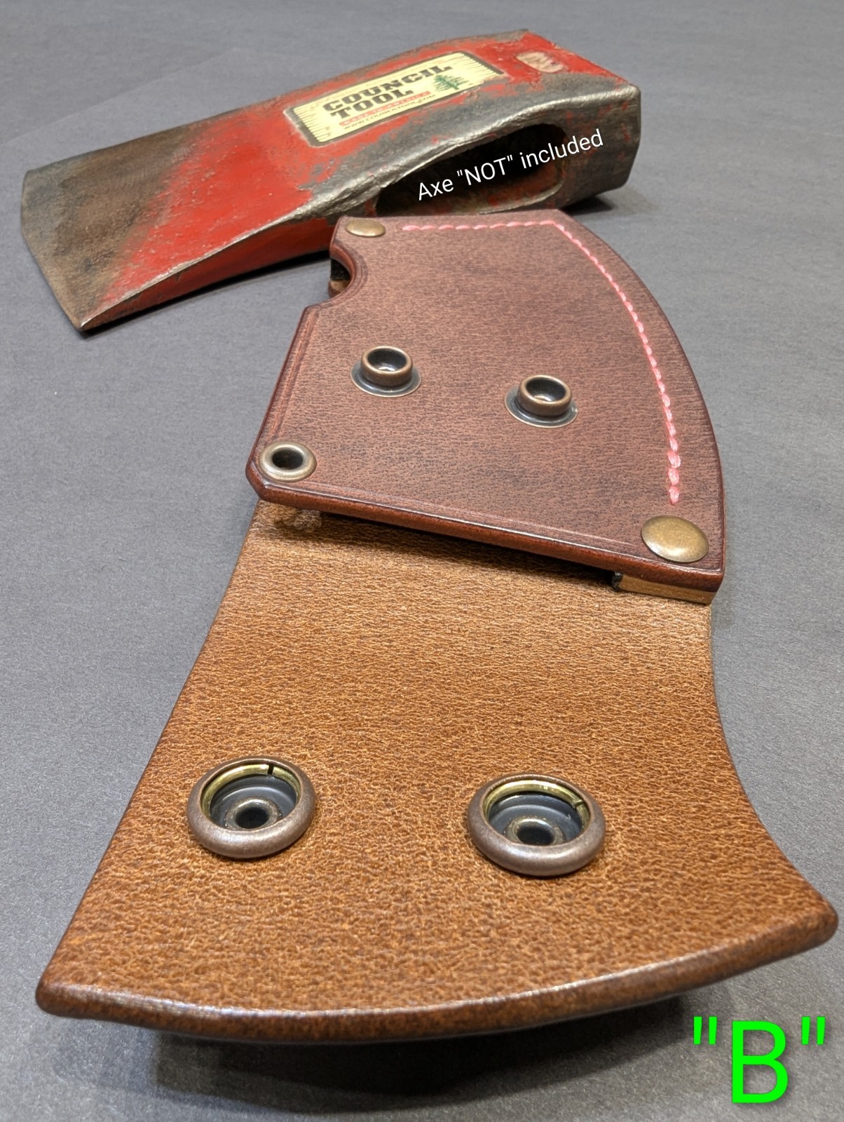 Council Tool 3.5lb Dayton Felling Ax Handmade Leather Axe Mask “Only” Read Descr