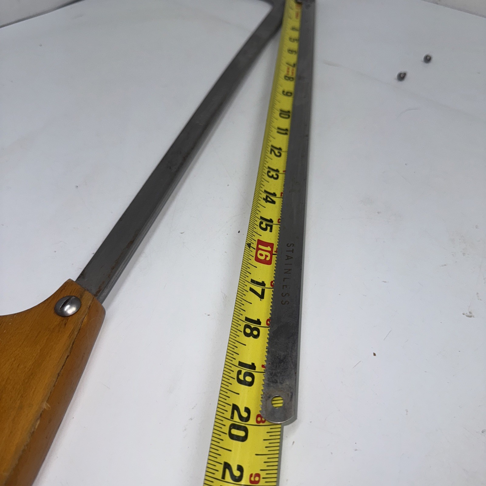 Vintage 20″ Craftsman Stainless Steel Butcher Hand Saw Bone/Hack W/ Wood Handle
