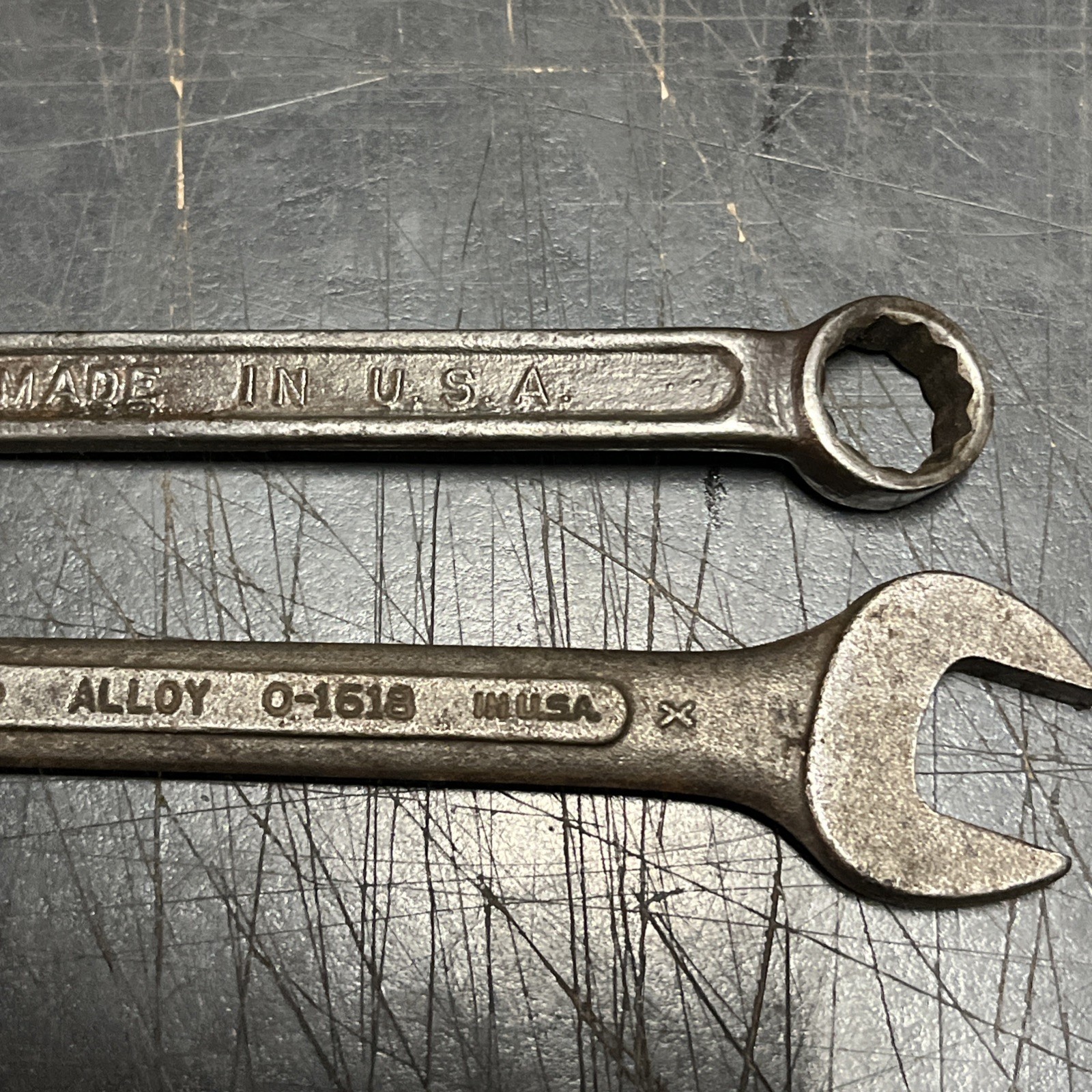 Vtg SK Lectrolite & Lectrolite Wrenches USA Double Boxes Double Open 1/2 & 9/16”