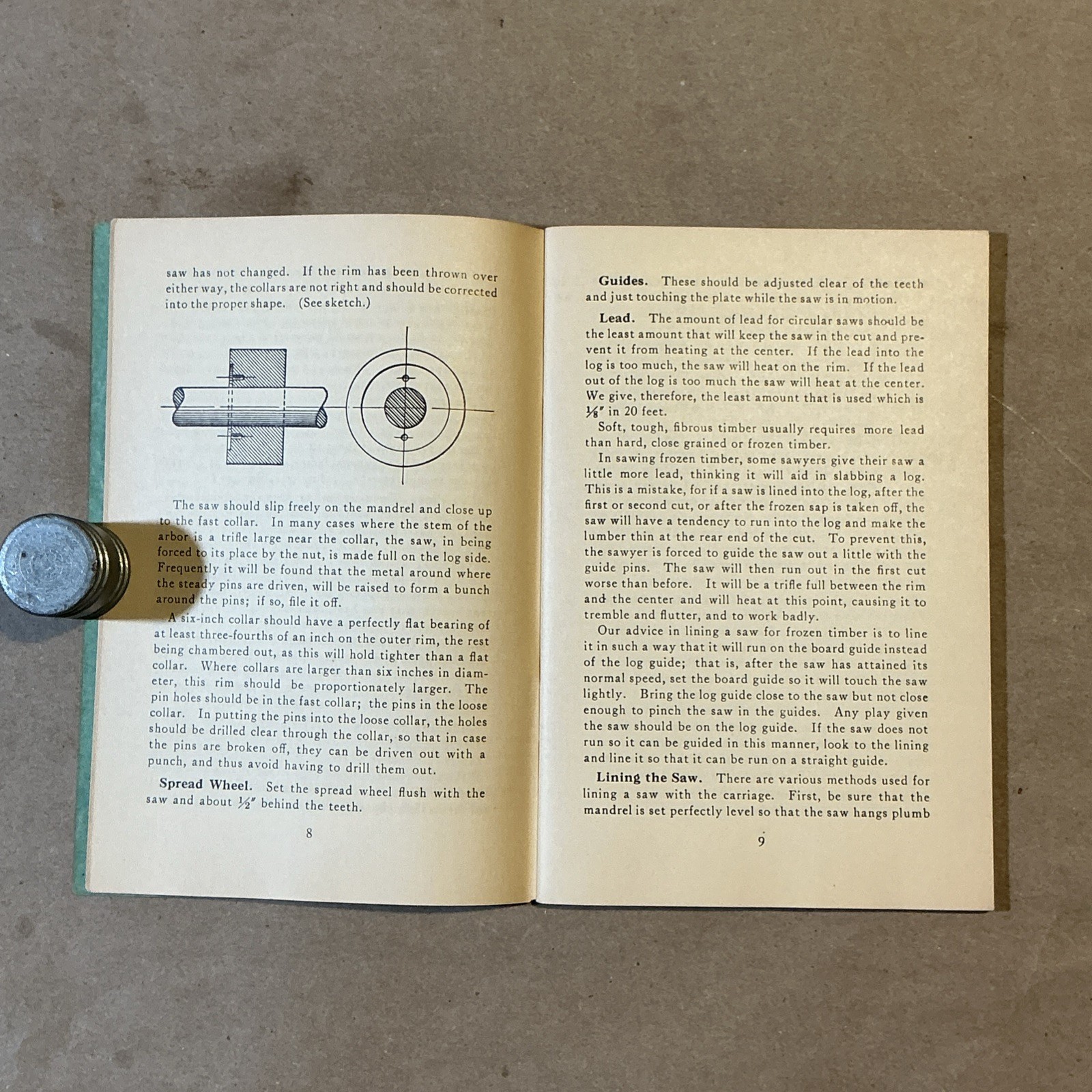 1937 Circular Saw Guidebook Simone’s Saw And Steel Co. Fitchburg MA INV-P1135