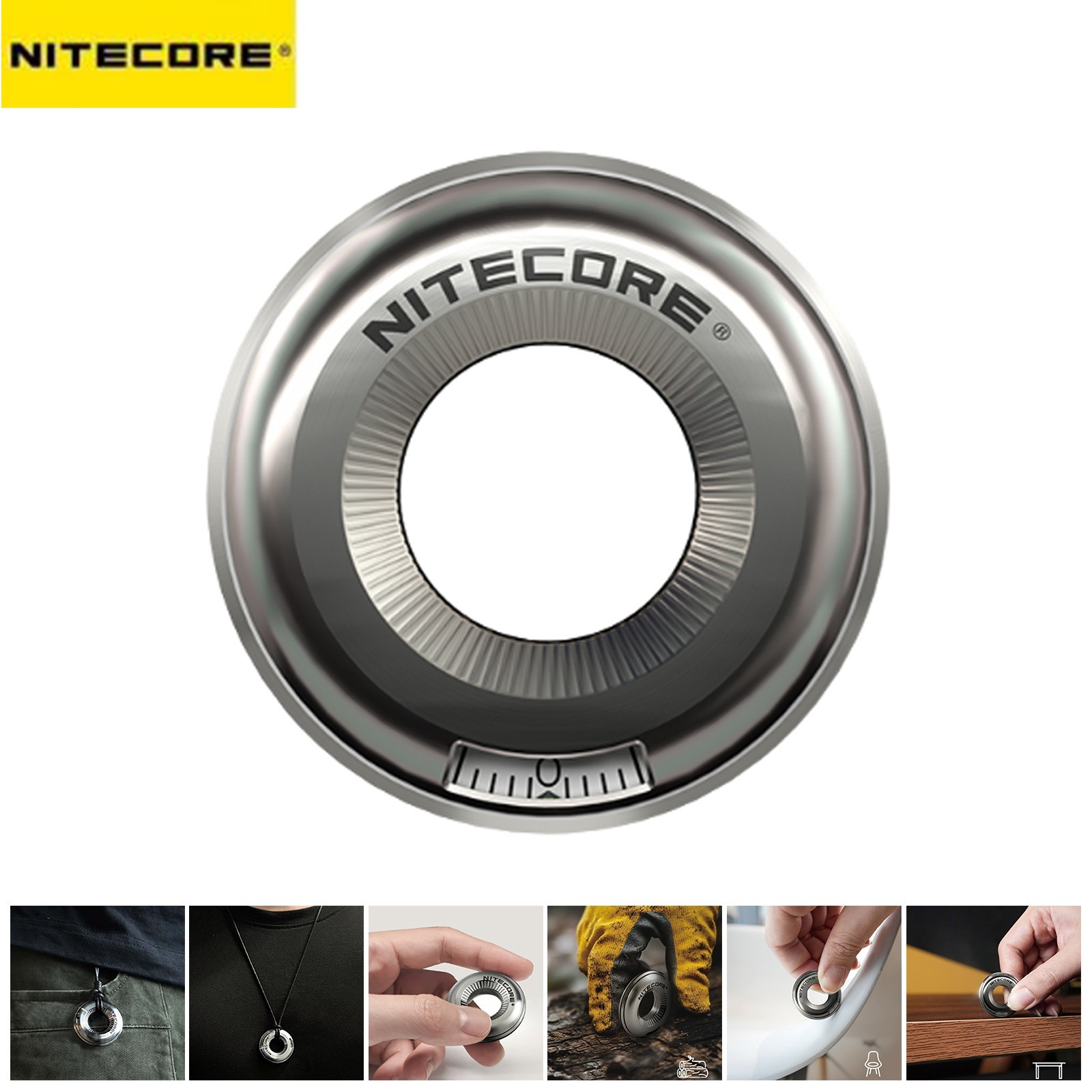 Nitecore Halo 10 Titanium Alloy Curve Measure Ring 10CM Curve Measurement Tool