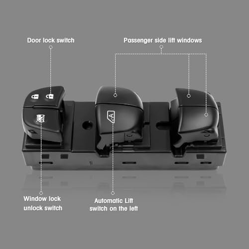 Driver Side Master Power Window Switch Compatible with Nissan Juke 2011-2017,