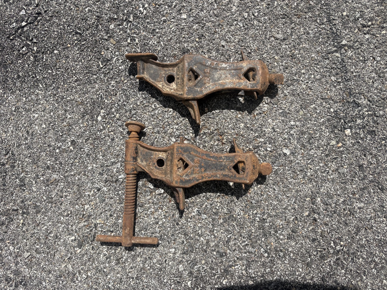 Boston 1896 Cast Iron Wood Clamp Threaded End Bar Clamp Sash Clamp Head No2