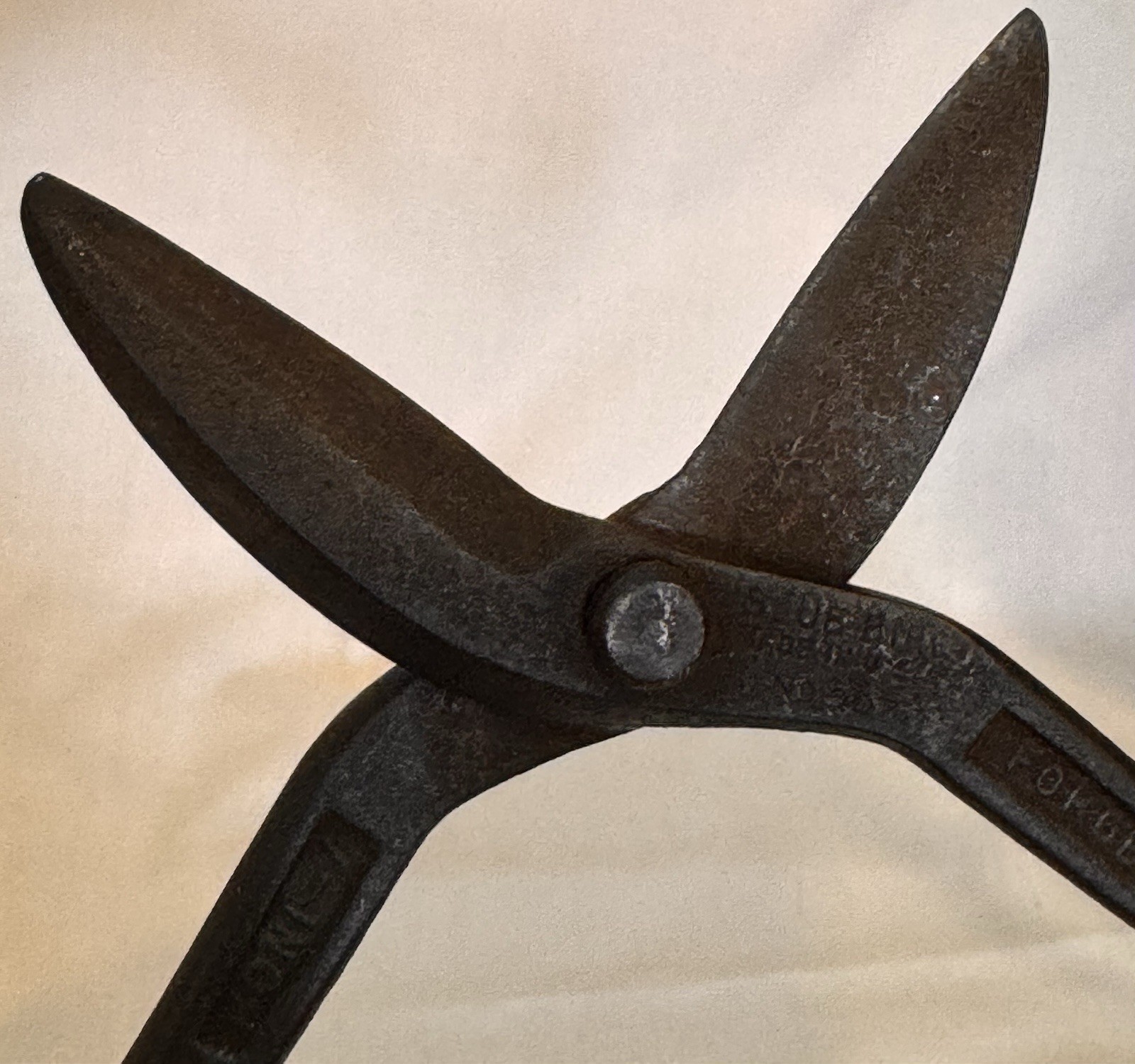 Vintage Forged Steel Tin Snips/Shears 7″ Long Made In USA