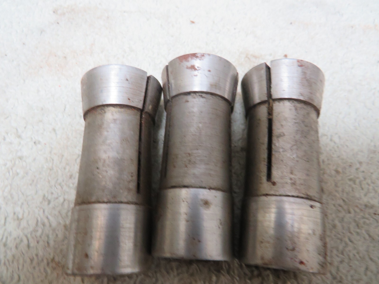 Vintage Machining Mixed Lathe Mill Collet Lot of 3 Marked 669 625 635