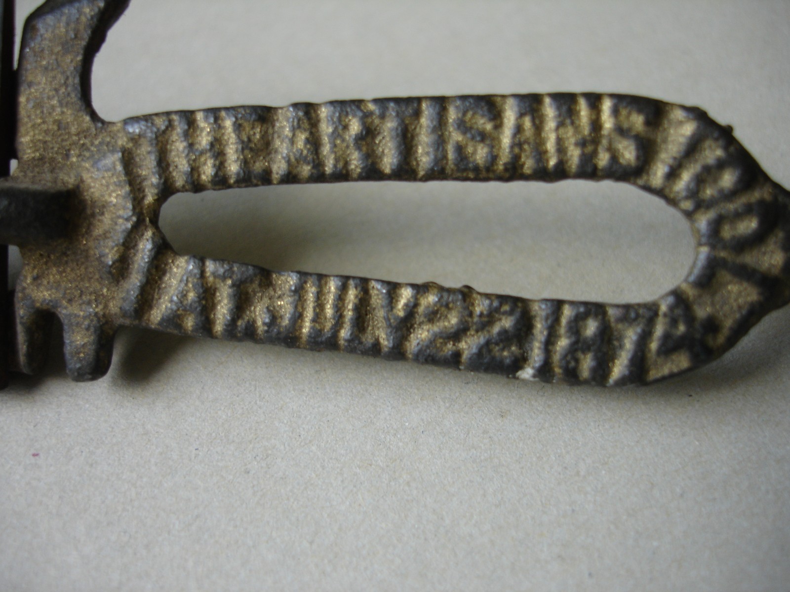 Antique Victorian Artisan’s Tool Dated July 22nd 1874