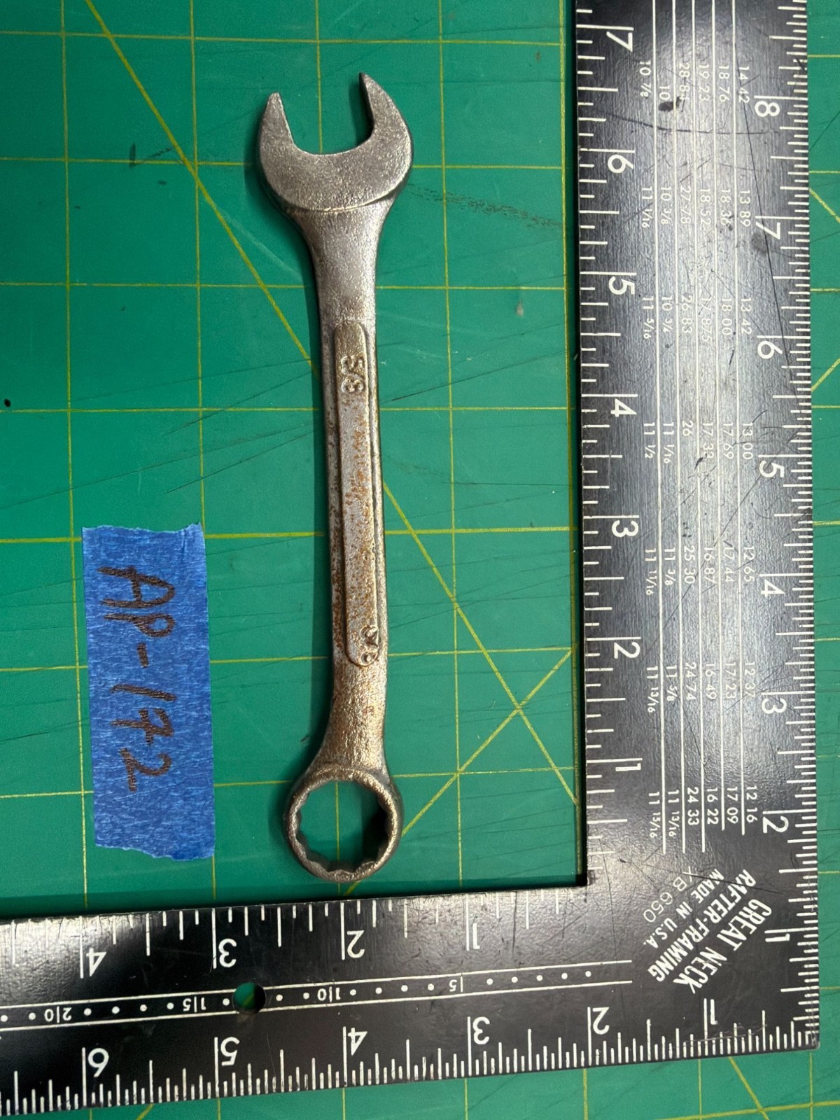 Vintage 6.5″ Long 5/8″ Drop Forged Combination Wrench Hand Tool Made in Taiwan