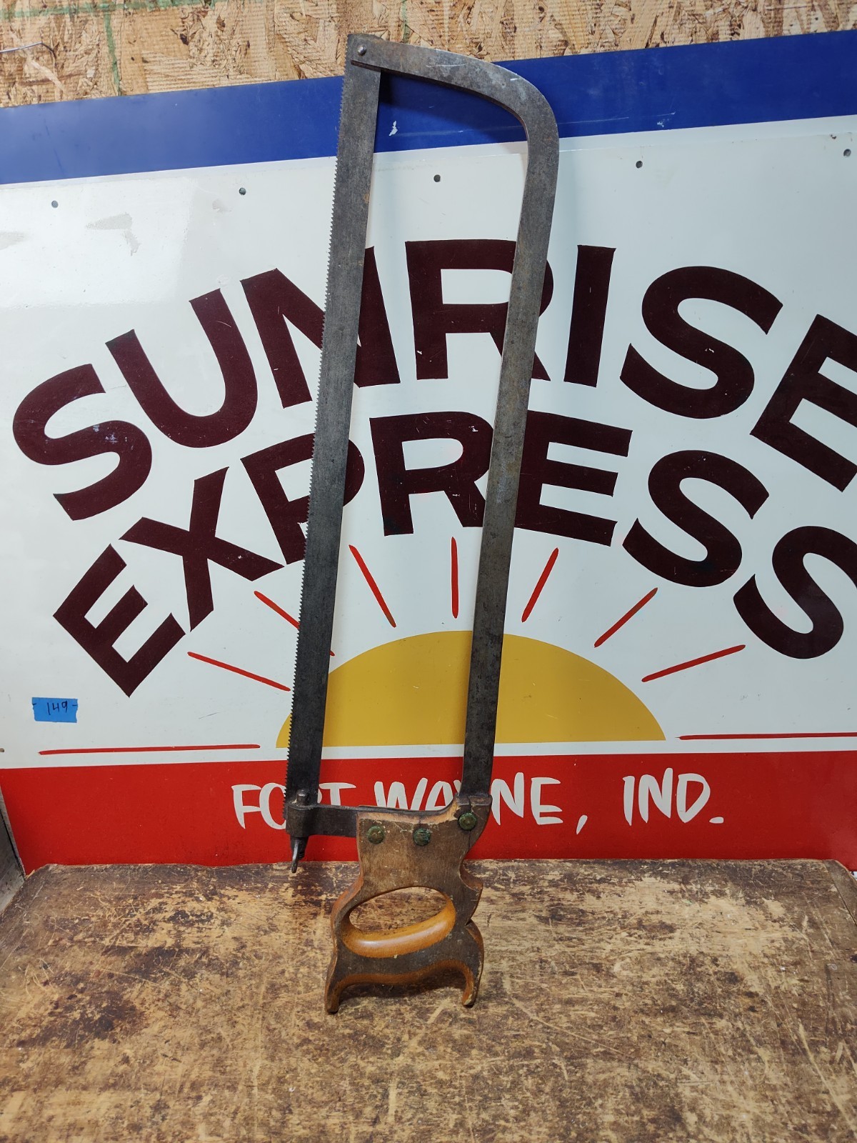 Antique Enterprise Meat Bone Saw Steel Nuts Small Kitchen Saw Disston