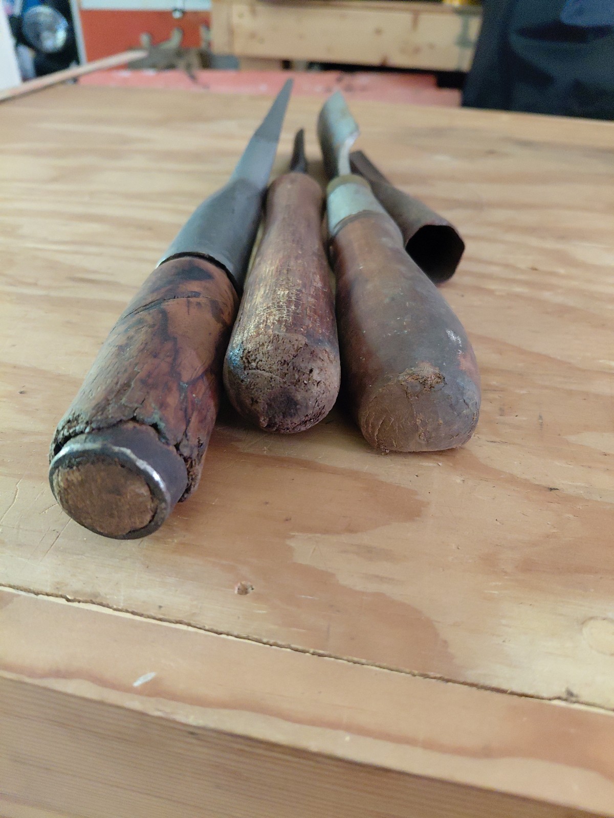 New Bould Cast Steel Misc Vintage Hand Chisels Lot Of 4 Chisel Set