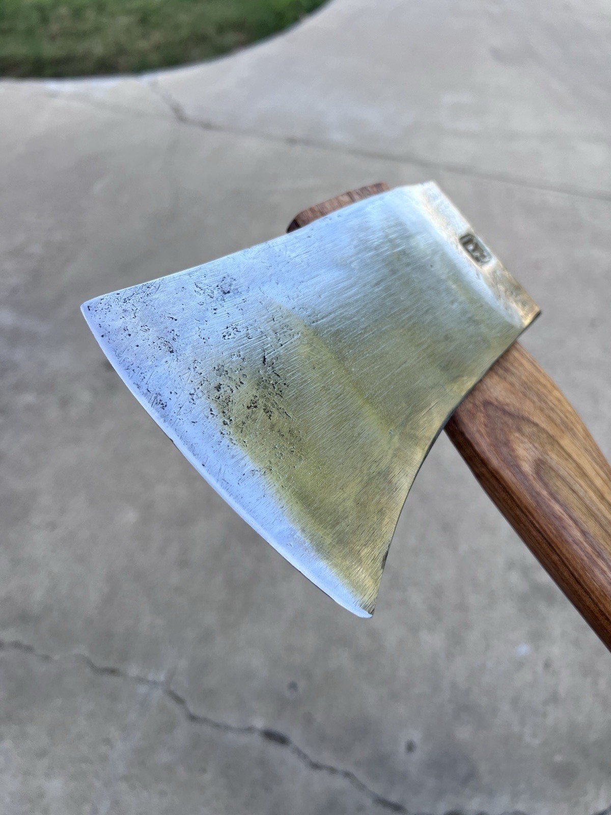 Bad-Axe Council Tool 4.11lbs Dayton Axe w/ Custom Semi Curly 34in Hickory Handle