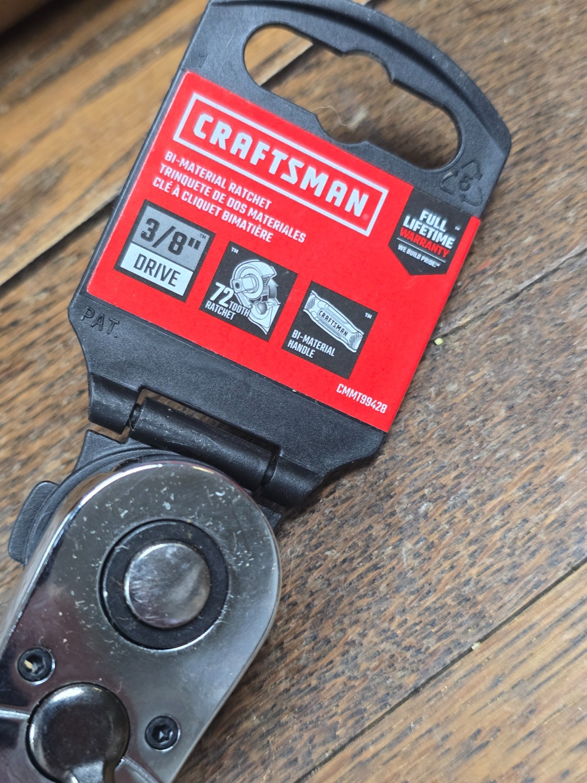 🛠 Craftsman 3/8” Drive Ratchet 72-Tooth, Comfort Grip CMMT99428