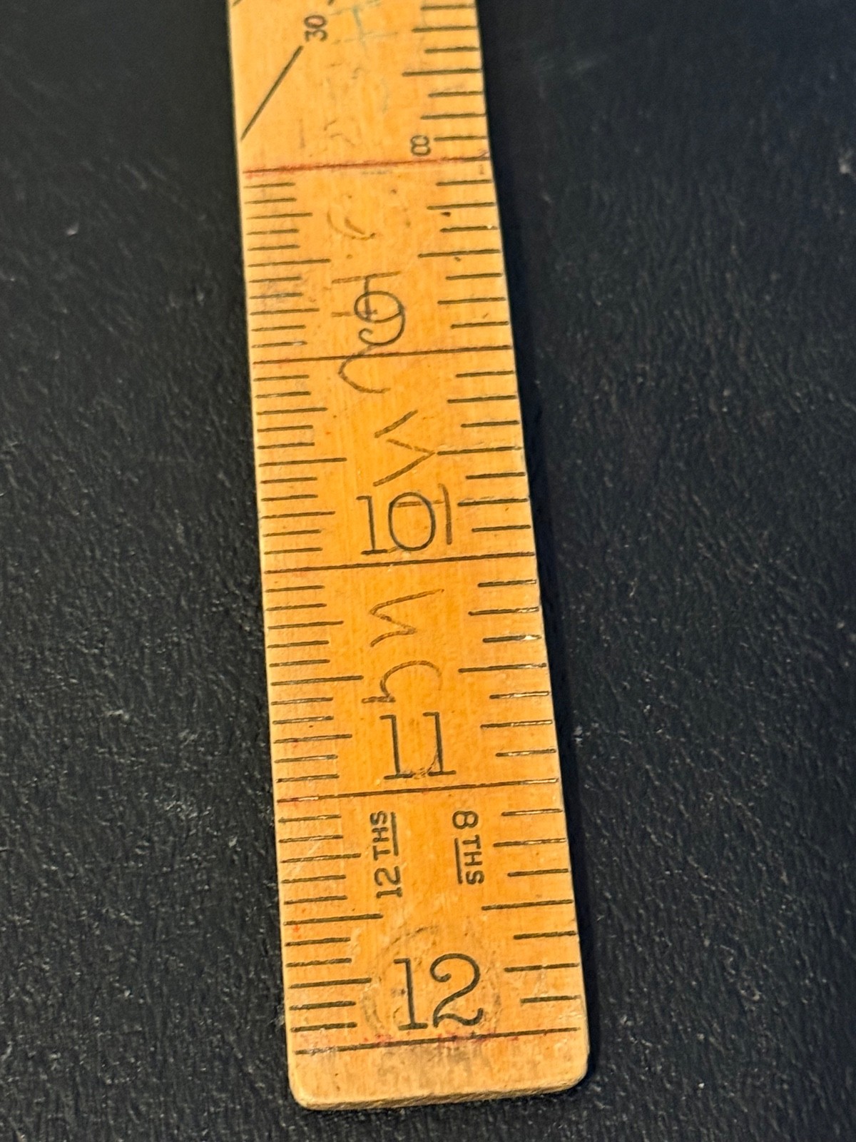 Vintage HELIX Wooden Ruler 12 Inches – Made In England – Retro
