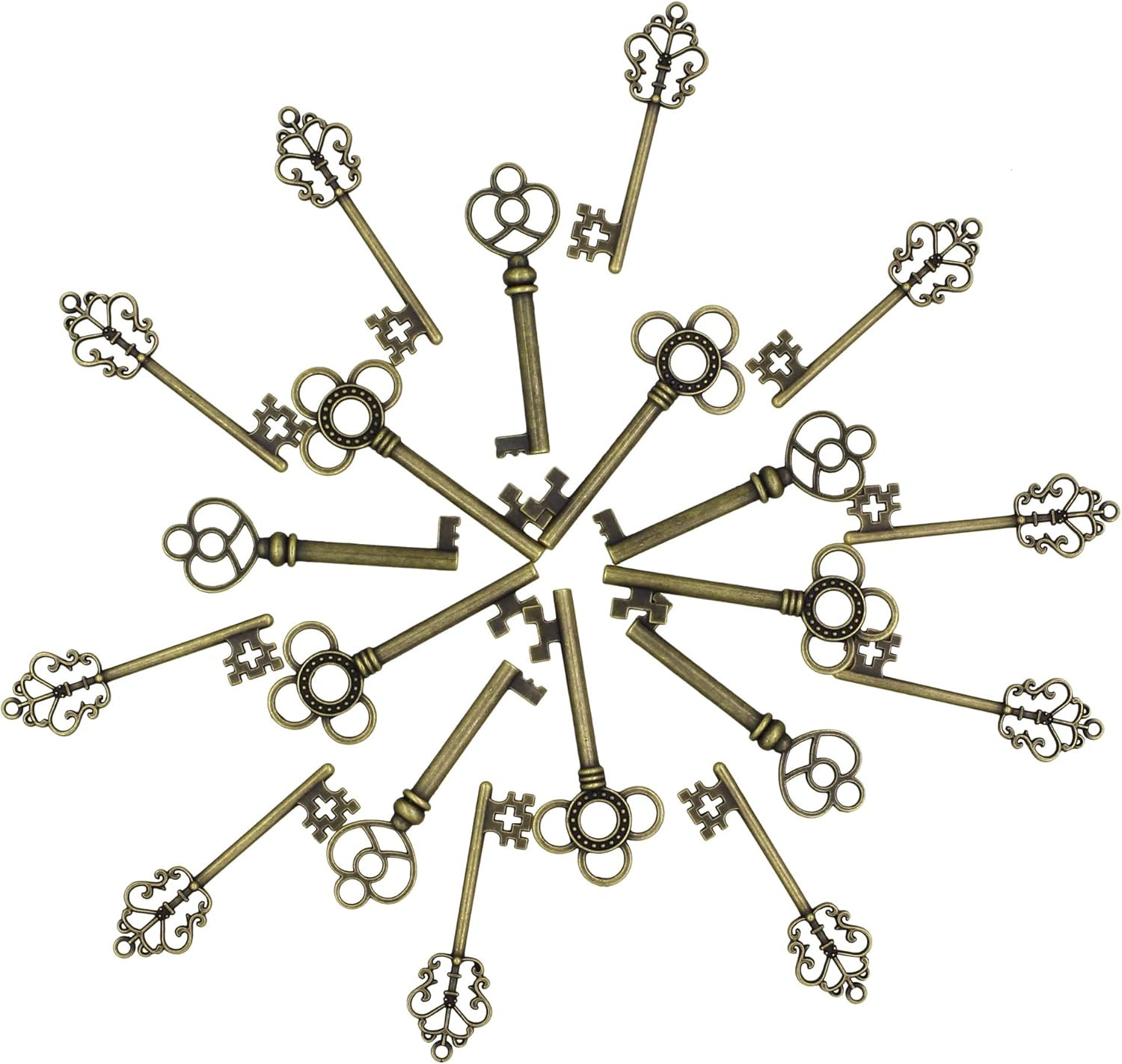 Mixed Set of 30 Large Skeleton Keys – Set of 30 Keys