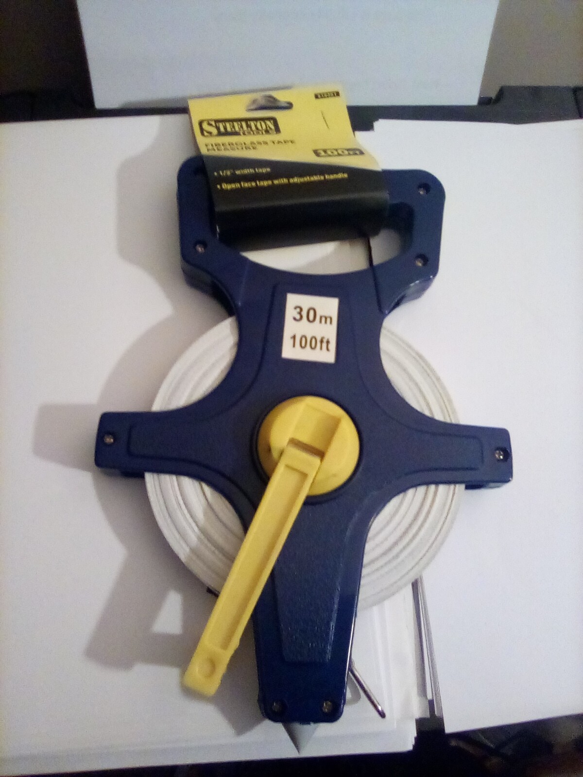 NEW 100FT/30M Heavy Duty Fiberglass Tape Measure – 1/2-Inch Wide FREE SHIPPING