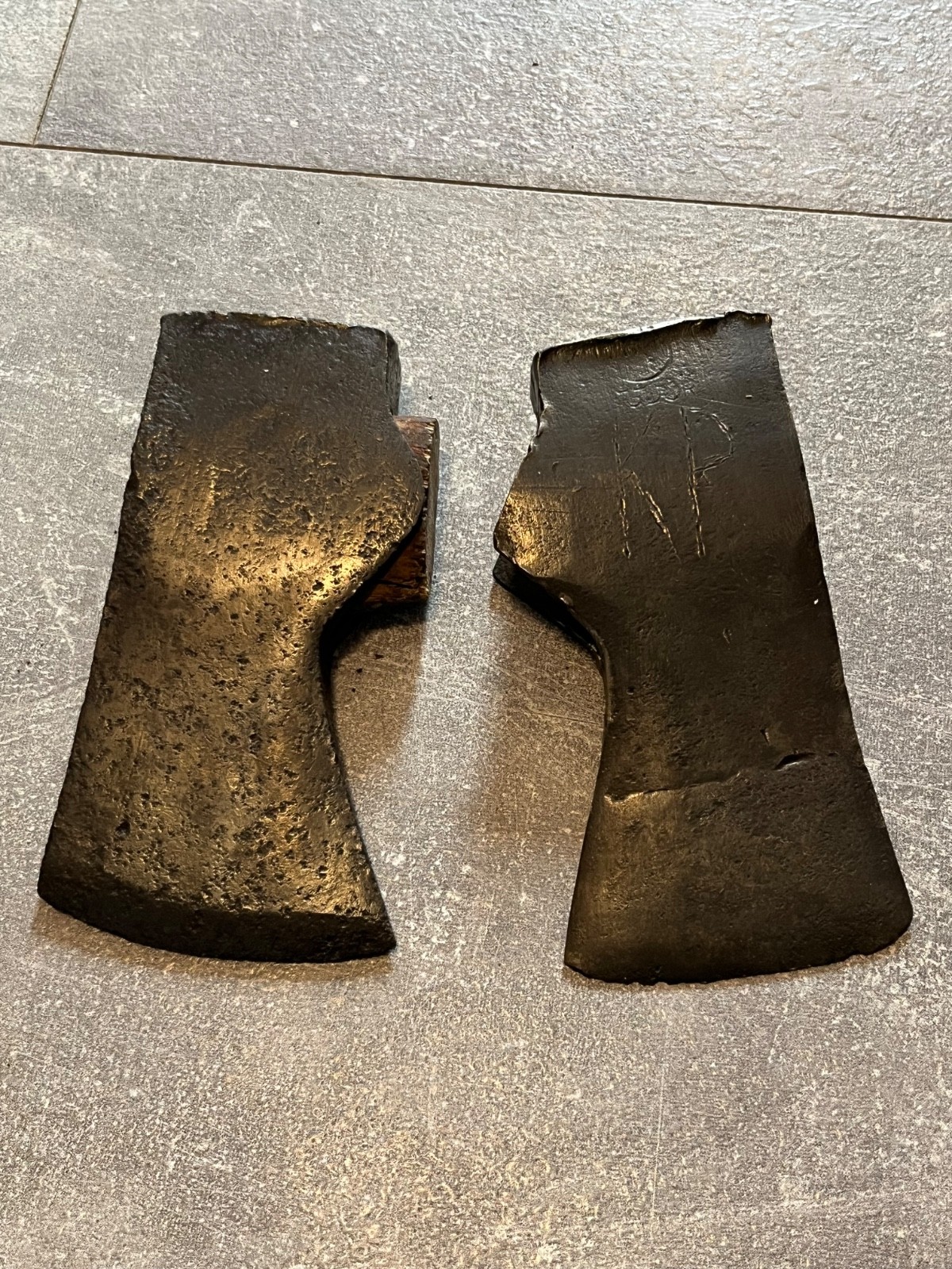 2 vintage swedish HB Agdor sweden hultsbruk axeheads