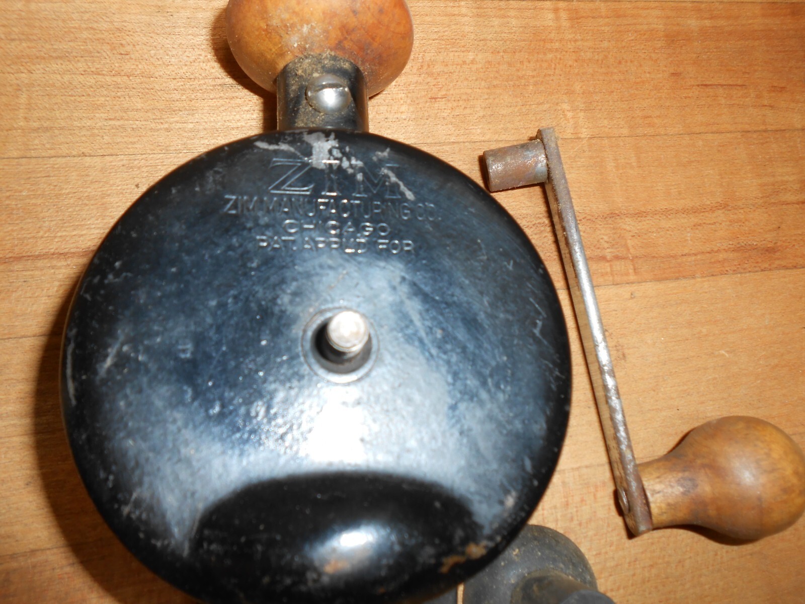 vintage Zim hand crank valve grinder