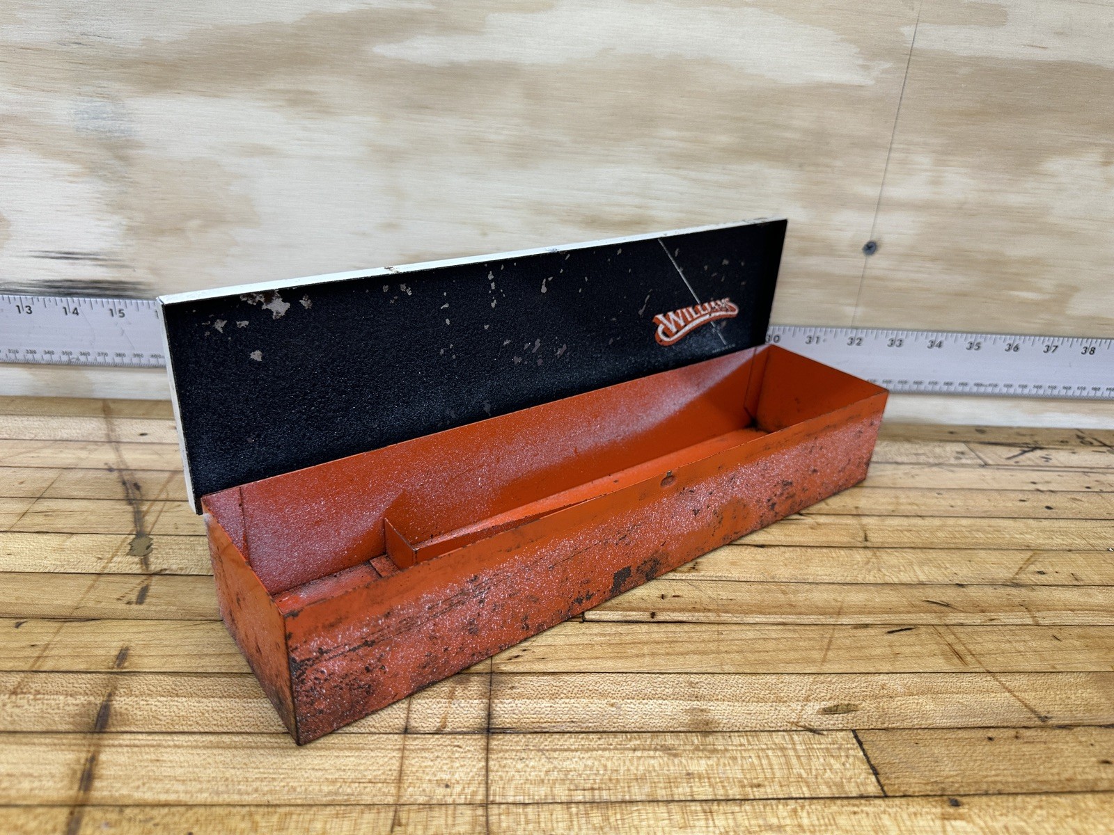J. H. Williams Metal Tool Box Made In USA 12 1/2″ x 3” x 2”