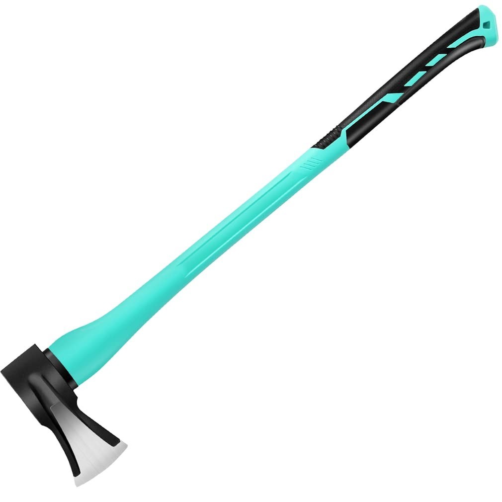 36″ Heavy Duty Splitting Axe & Chopping Maul for Firewood, 6.8Lbs Forged Steel,