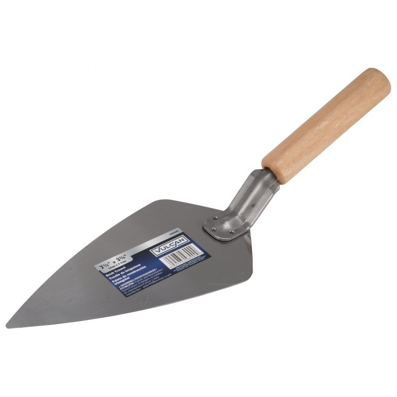 Vulcan PT-120253L Masonry Trowel, 7-1/2 in L Blade, 3.75 in W Blade, Comfort Gri