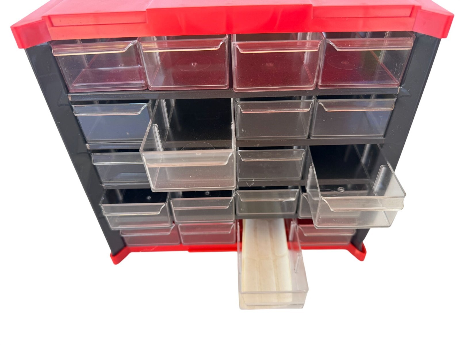 Vintage Sears Small Items Storage Garage Organizer 20 Drawer 65262 Original Box