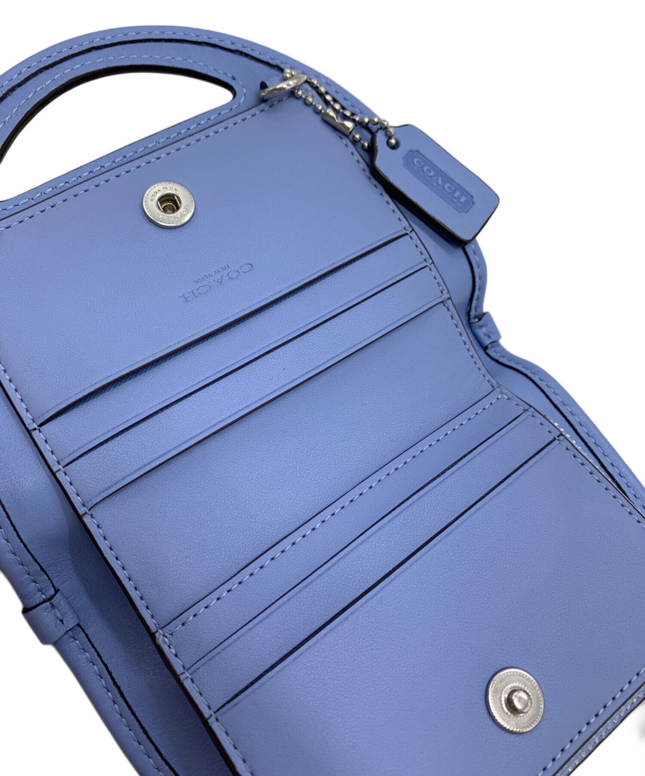 COACH Women’s Wallet Handle Card Case CT879 13.5cm x 14cm Used