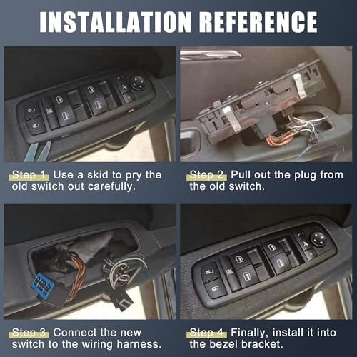 X AUTOHAUX Power Window Switch Driver Side Master Power Window Control Switch…