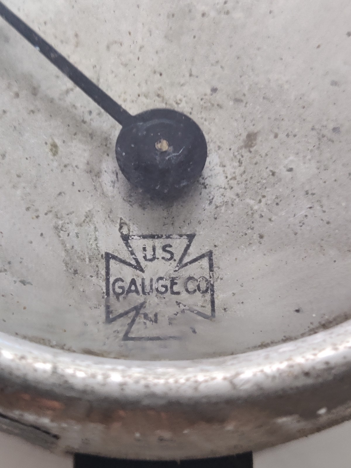 Vintage 3 1/2” US Gauge Co NY Pressure Gauge 0-60 lb Steampunk