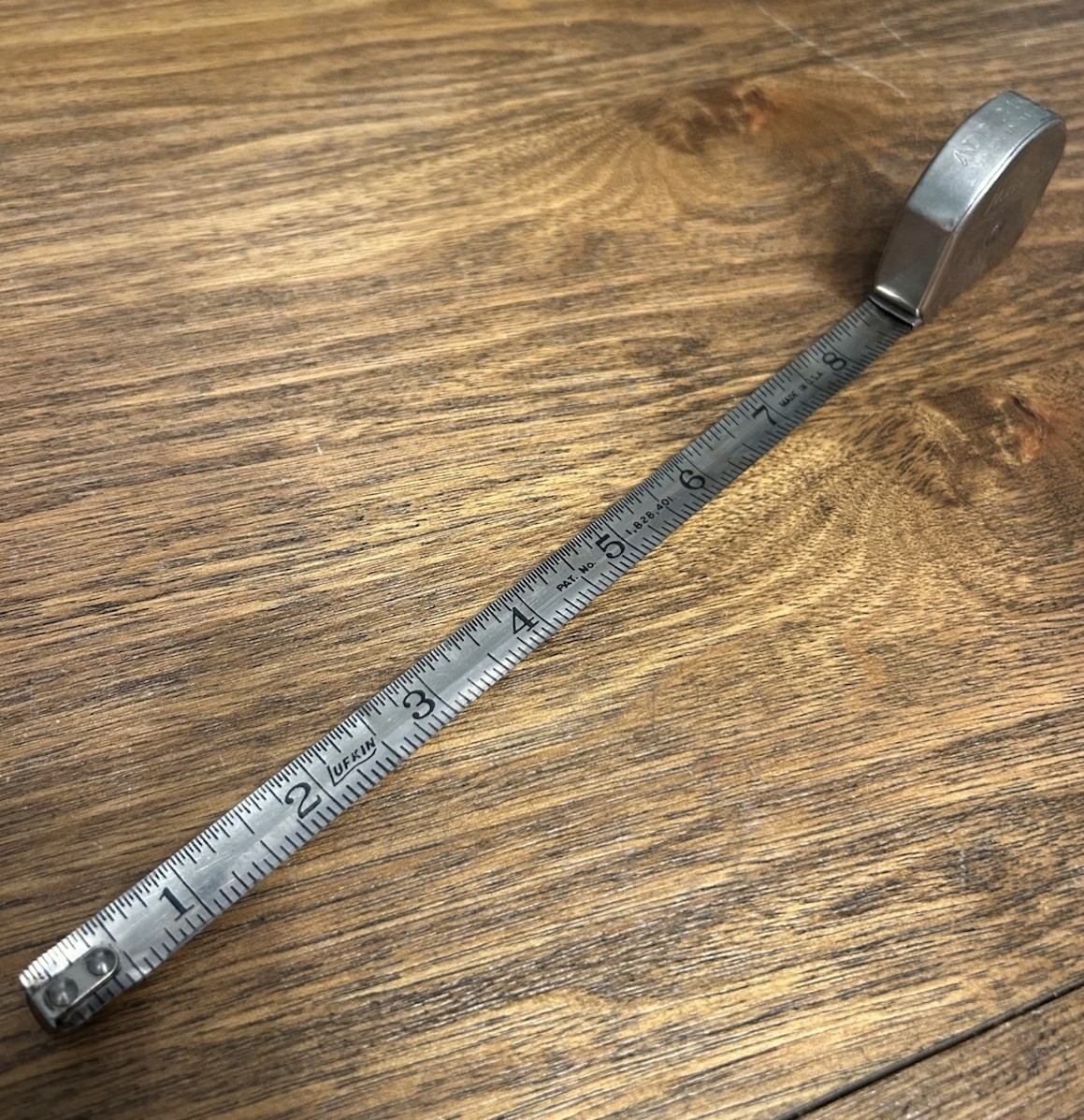 Vintage Mezurall The Luflin Rule Co. No. 926 Steel 72″ 6ft Tape Measure