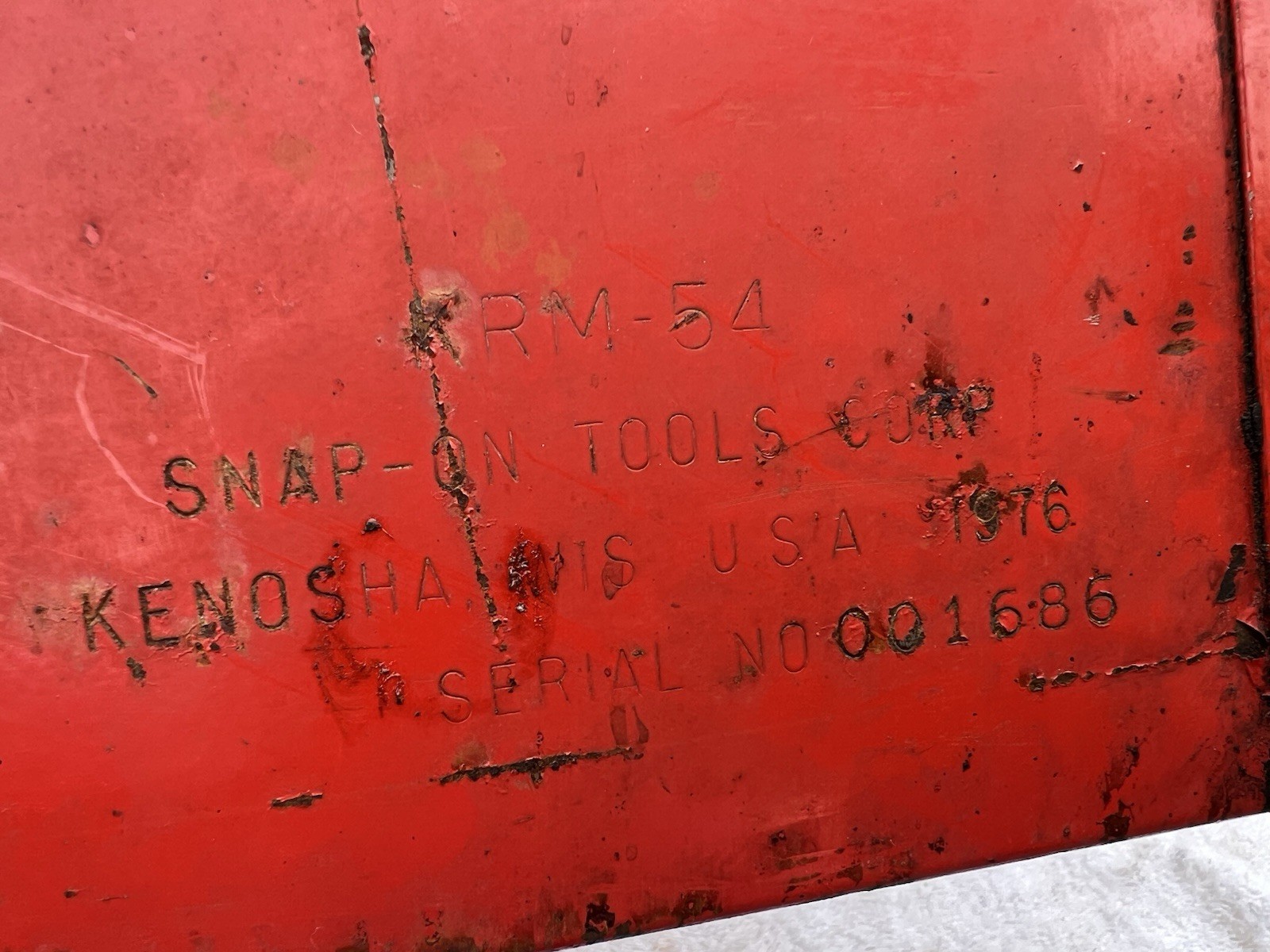 🇺🇸Vintage 1976 Snap-on KRM-54 3 Drawer Top Chest Tool Box Kenosha No Key🇺🇸