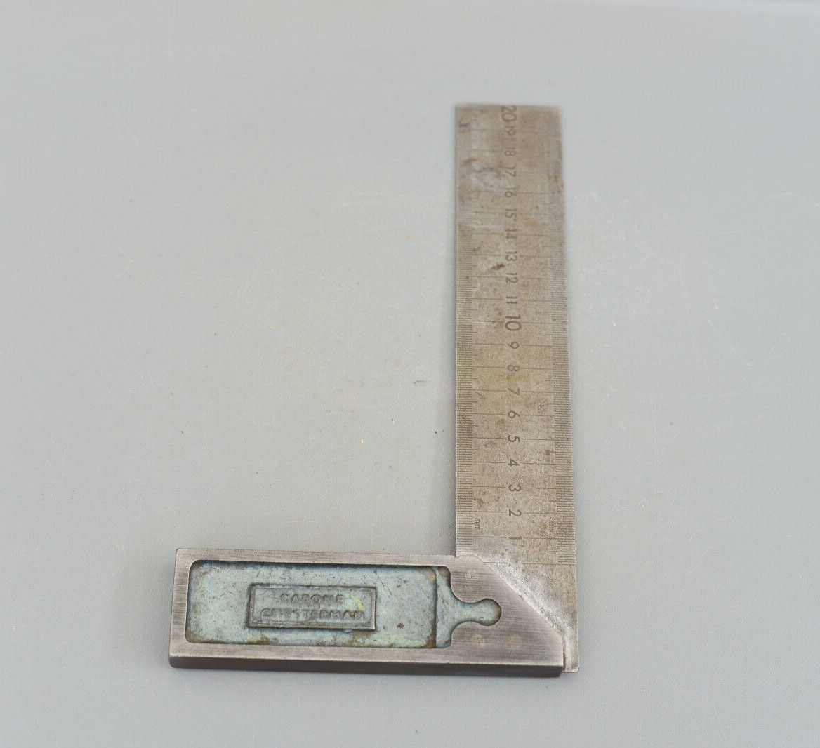 Vintage Rabone Chesterman No 1909 All Steel Try Square 8” Measuring tool cm