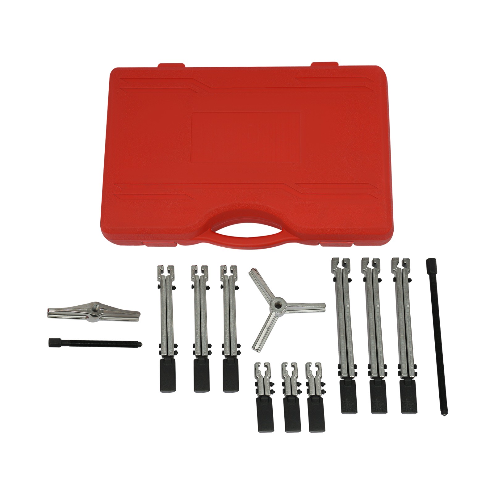 13Pcs Bearing Flywheel Puller Kit, Heavy Duty 2 Jaw & 3 Jaw Pulley Puller Tool