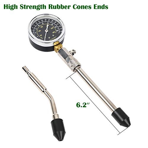 8pcs Petrol Engine Cylinder Compression Tester Kit Automotive Tool Gauge