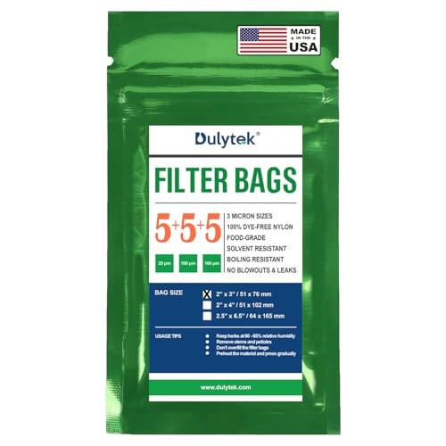 Dulytek Nylon Filter Bags 2″x3″ Trial Mixed Mesh 25/100/160 Micron, 15 Pcs USA