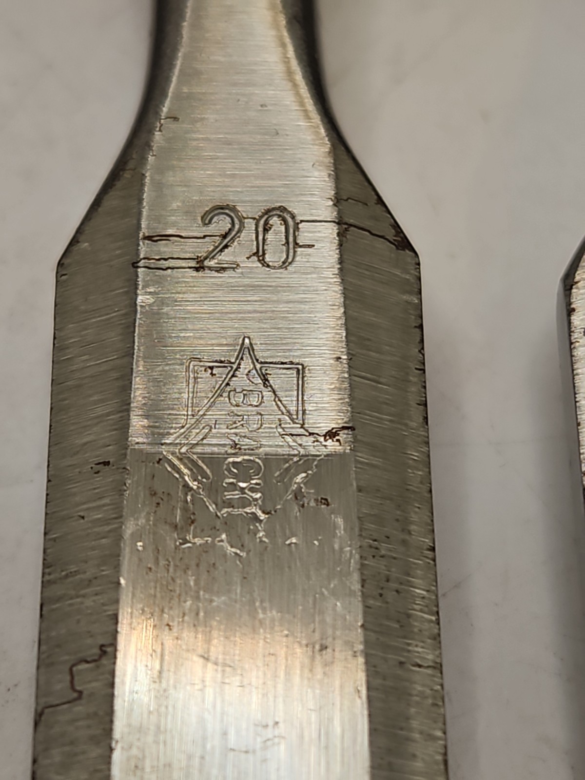 Vintage 5 chisel lot of Bracht – West Germany, Wood Chisels with Wooden Handles