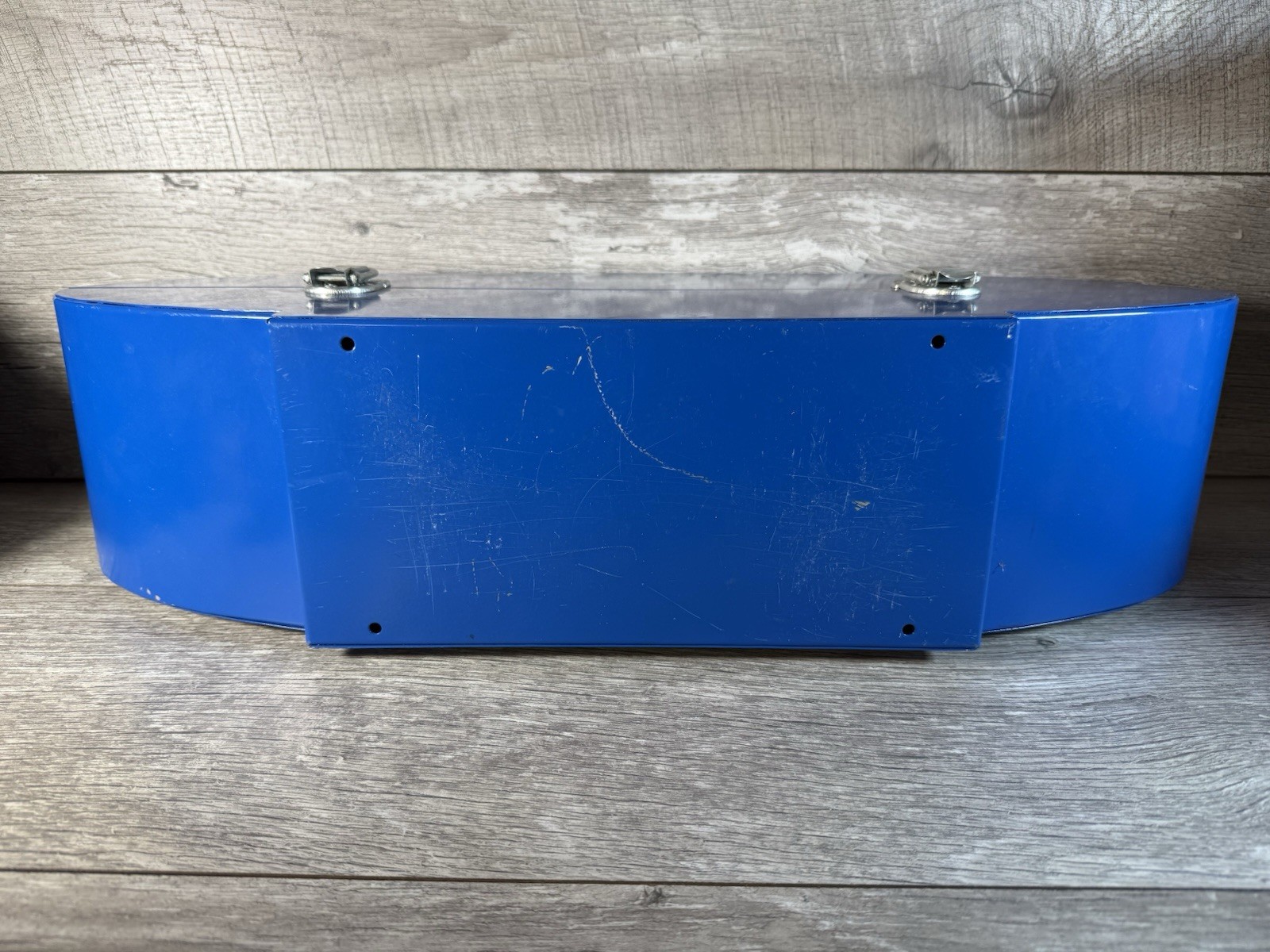 GoBoxes Ford Motor Logo Steel Tool Box Display 23-1/2” x 9″ X 6″ F1000V Blue