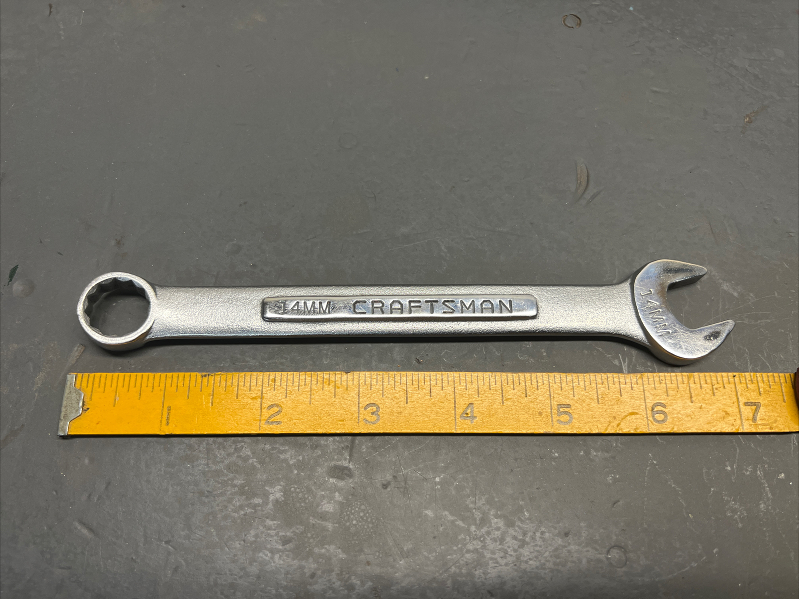 Vintage Craftsman -V- 42918 14mm 12 Point Combination Wrench! Nice Shape! USA!