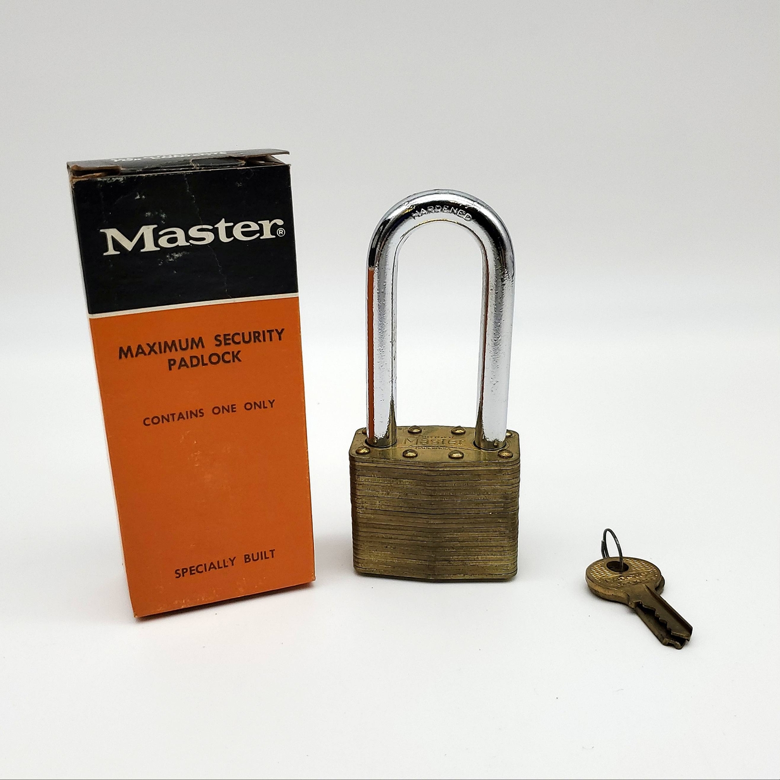 Master Lock Padlock No 6. 2-3/4″ Shackle Brass Body Milwaukee USA Vintage NOS
