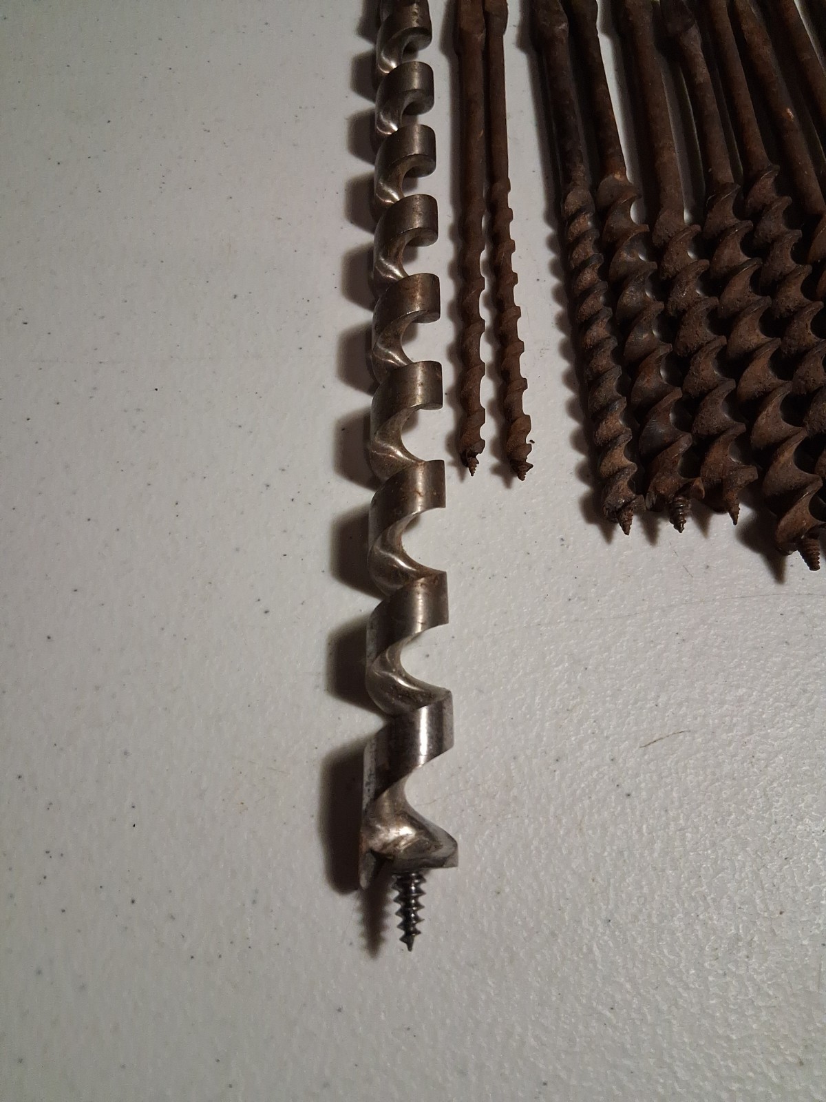 (LOT OF 20) Vintage AUGER BITS and (3) Metal Bits 23 Total