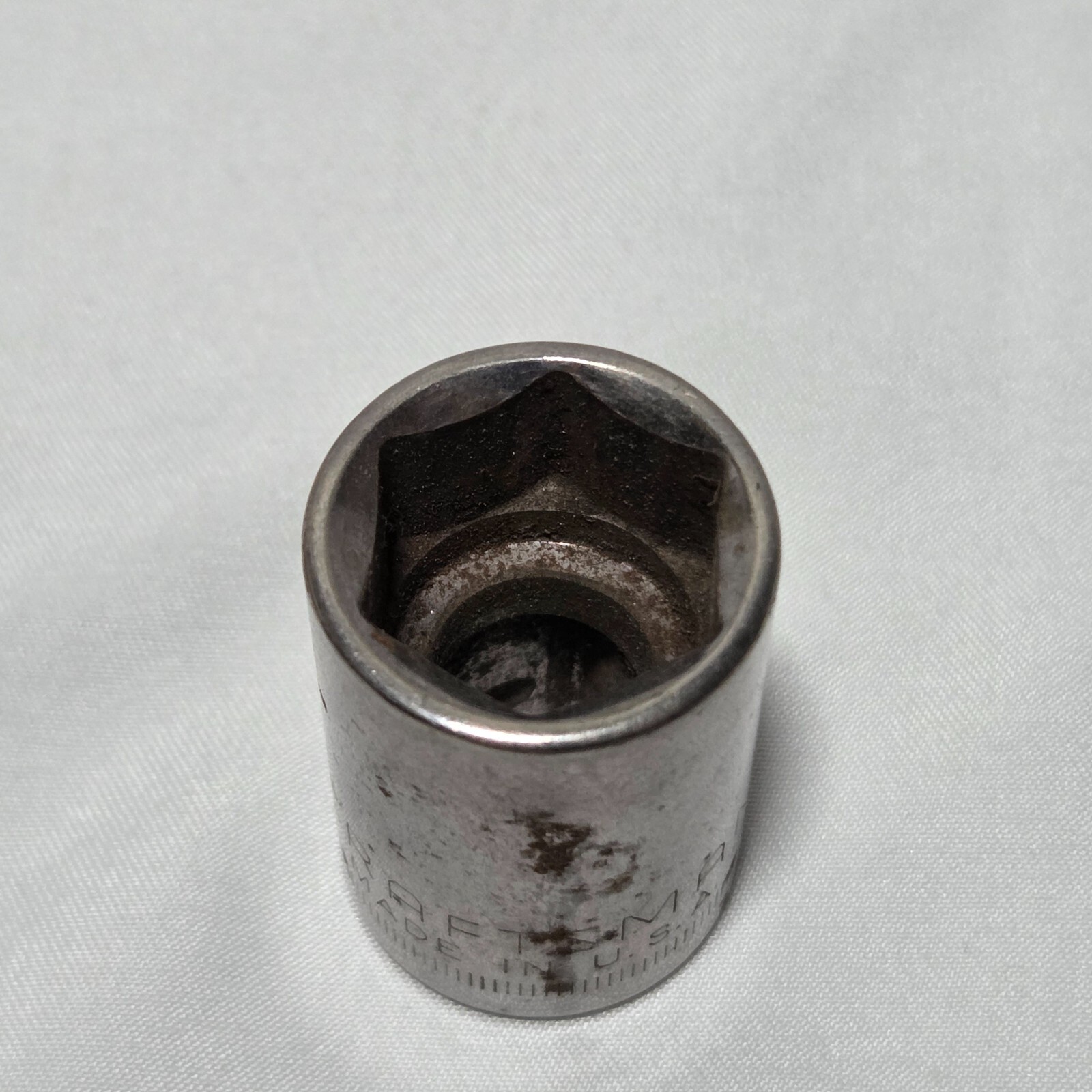 CRAFTSMAN SHALLOW SOCKET -G1- 44228 (reverse), 18mm, 1/2” Drive 6 pt USA