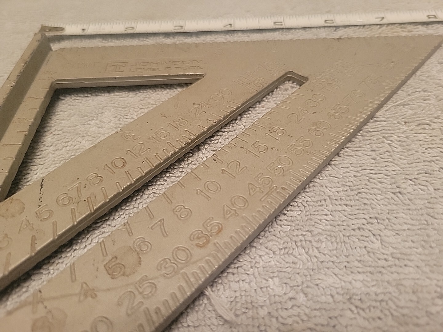 JOHNSON LEVEL & TOOL SPEED SQUARE RAS 1 VTG USA