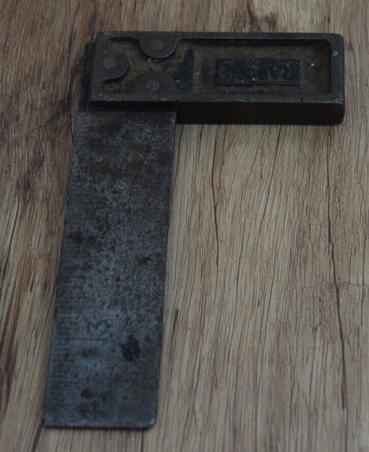Vintage ? 1950s RABONE CHESTERMAN Set Square Ruler 13 x 8cm retro tool