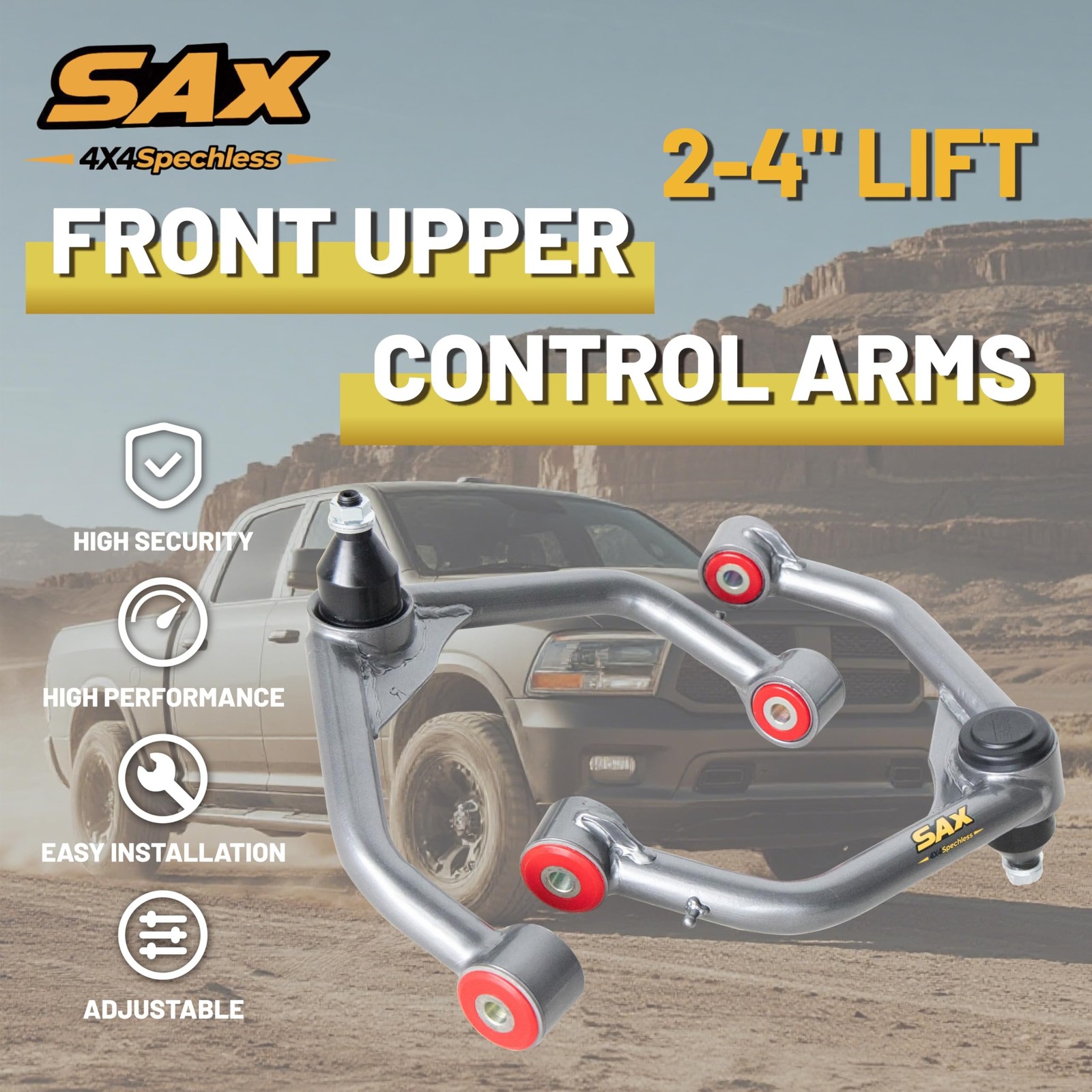 Front Upper Control Arm for 2009-2018 Dodge Ram 1500 4WD, 2019-2024 Ram 1500 …